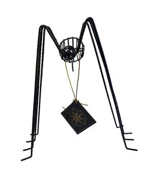 Retired Christopher Radko Spider Ornament Holder Stand 1999 Halloween 10"